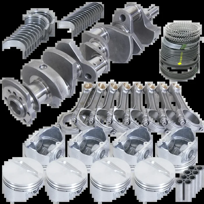Eagle Chevy 350 3.750in Crank 5.700in I-Beam Rods -7cc Flat Top 4.030in Pistons Rotating Assembly