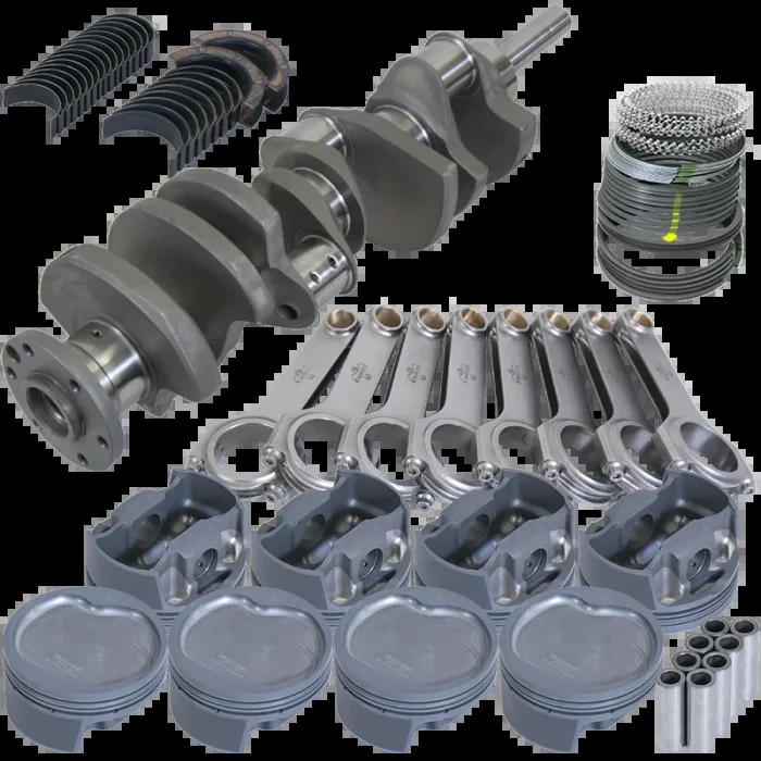 Eagle Ford Big Block Forged 4340 4.39in Bore 4.3in Stroke -38cc Inv Dome Pistons Rotating Assy