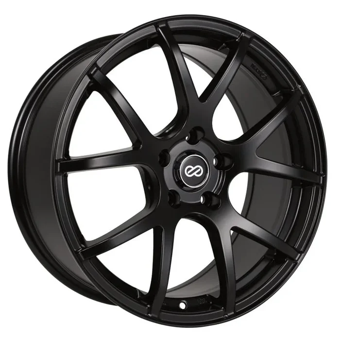 Enkei M52 18×8 42mm Offset 5×120 Bolt Pattern 72.6mm Bore Dia Matte Black Wheel