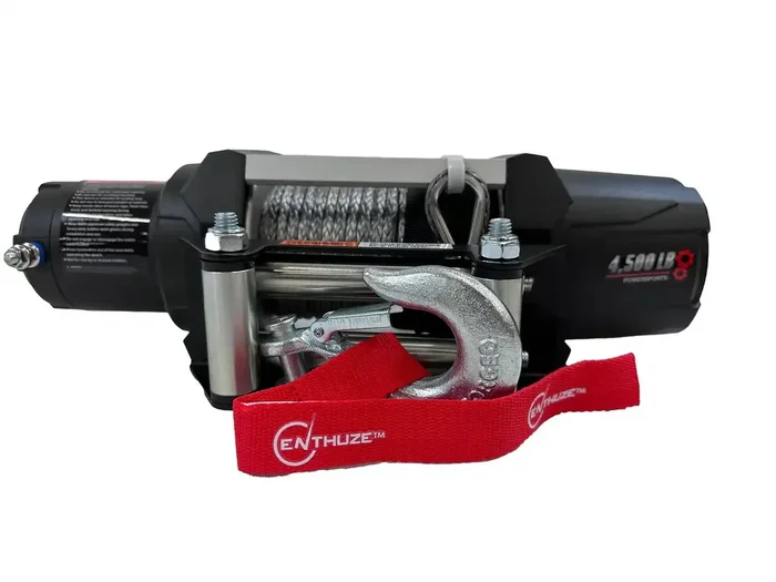 Enthuze ACTENT1301P – 4500lb ATV/UTV Winch, Synthetic Rope