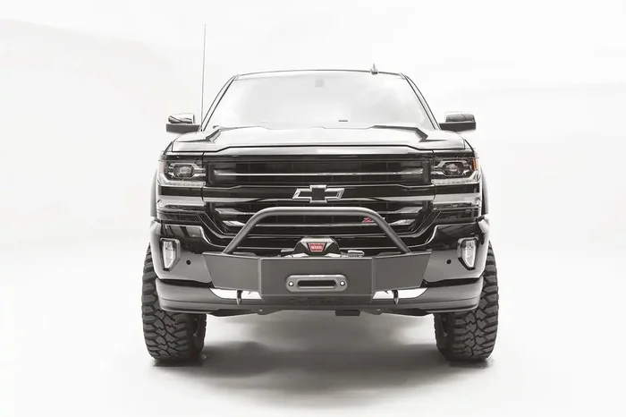 Fab Fours GM16-N3350-1 – Winch Mount 2 Stage Black Powder Coated