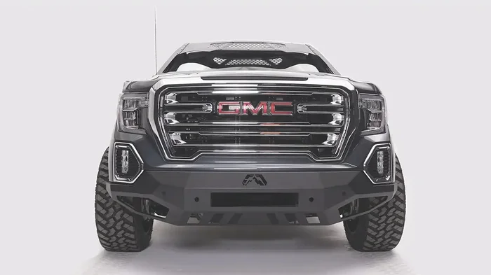 Fab Fours GS19-D6051-1 – Vengeance Front Bumper 2 Stage Black Powder Coated w/No Guard w/Sensors
