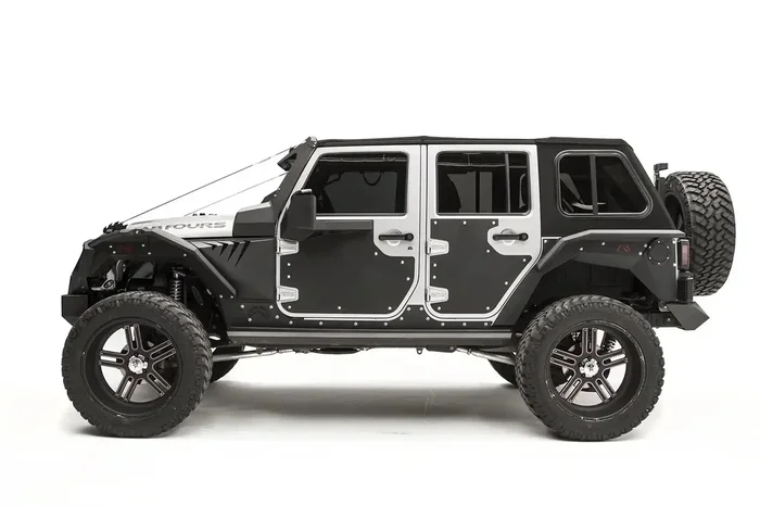 Fab Fours JK3000-1 – Door Skin Front Matte Black Powder Coat