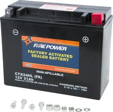 Factory Activated Sealed Battery CTX24HL-BS