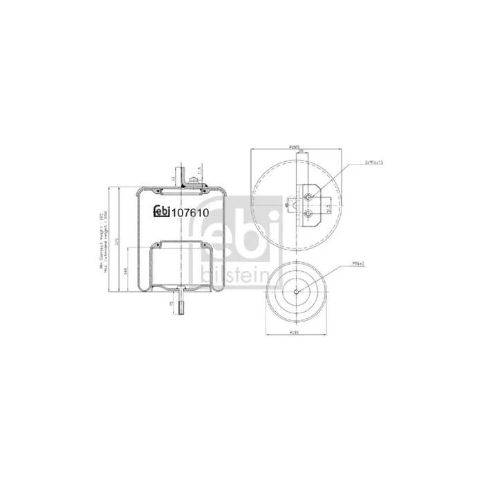 Febi Bilstein 107610 Boot, Air Suspension