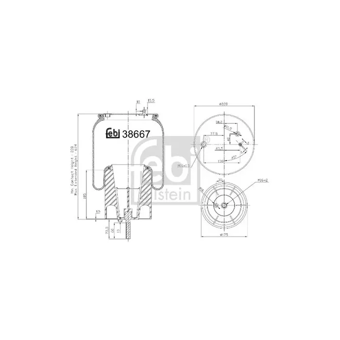 Febi Bilstein 38667 Boot, Air Suspension