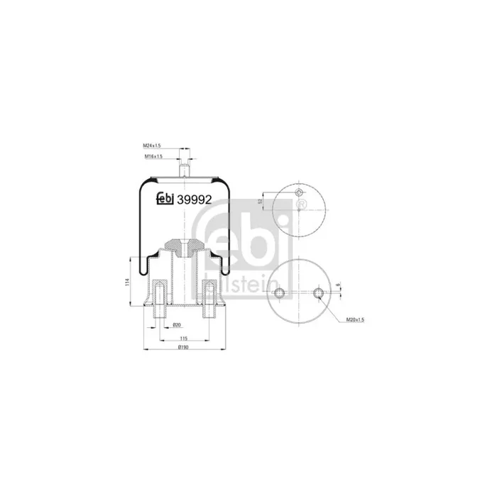 Febi Bilstein 39992 Boot, Air Suspension