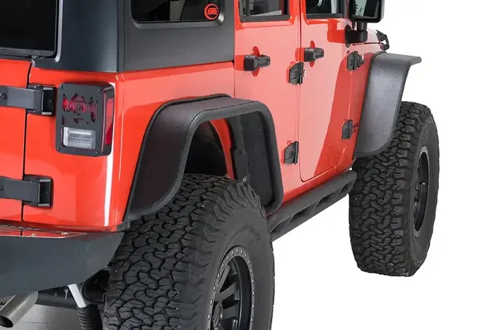 Fishbone Offroad FB33006 – Jeep JK Tube Fenders 07-18 Wrangler Front/Rear Set Of 4 Aluminum Black Textured Powdercoat