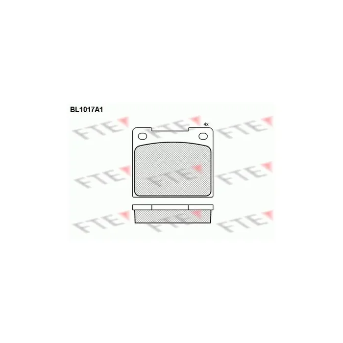 FTE 9010007 Brake Pad Set