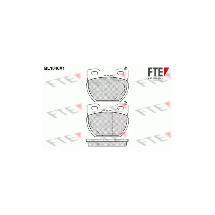 FTE 9010019 Brake Pad Set for Land Rover Defender