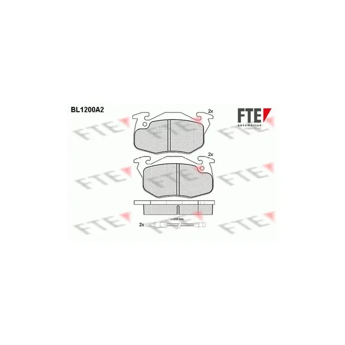 FTE 9010057 Brake Pad Set