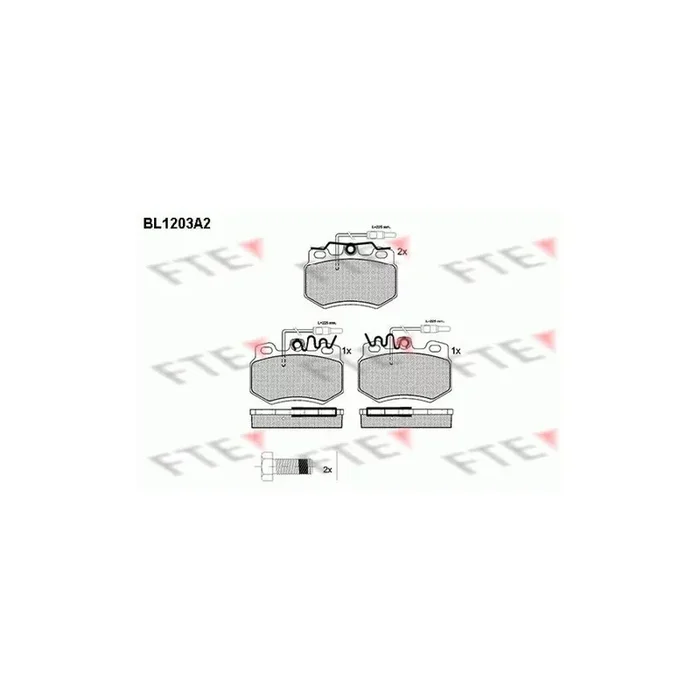 FTE 9010059 Brake Pad Set