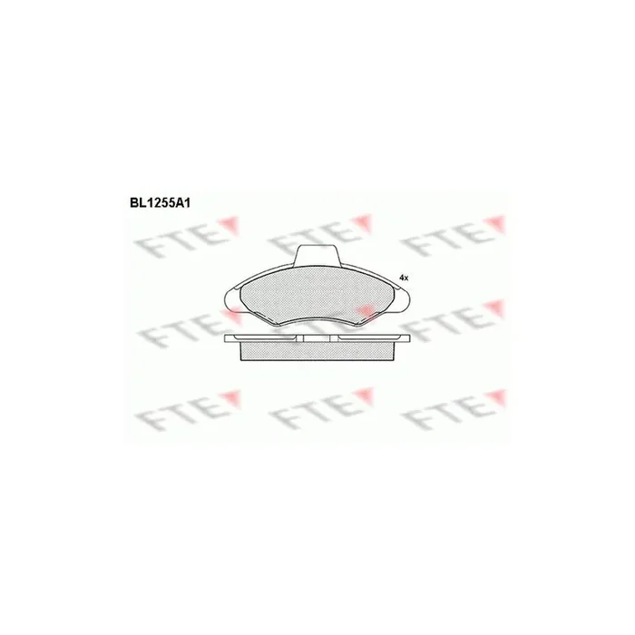 FTE 9010077 Brake Pad Set