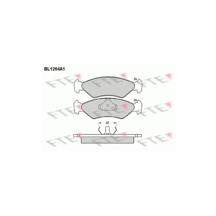 FTE 9010083 Brake Pad Set
