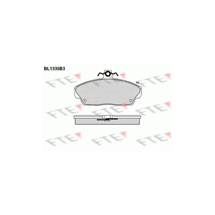 FTE 9010125 Brake Pad Set for Land Rover Freelander