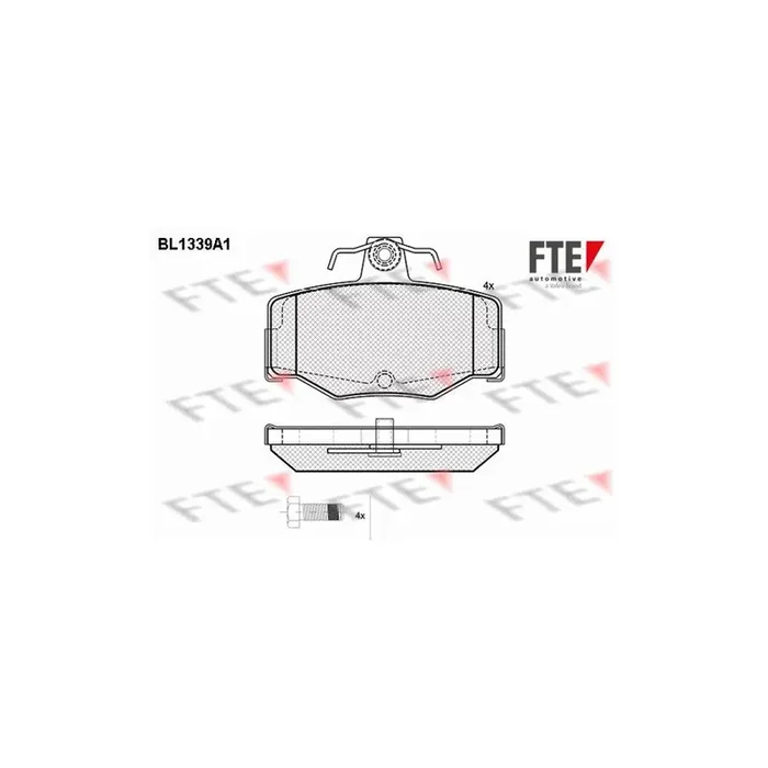 FTE 9010128 Brake Pad Set