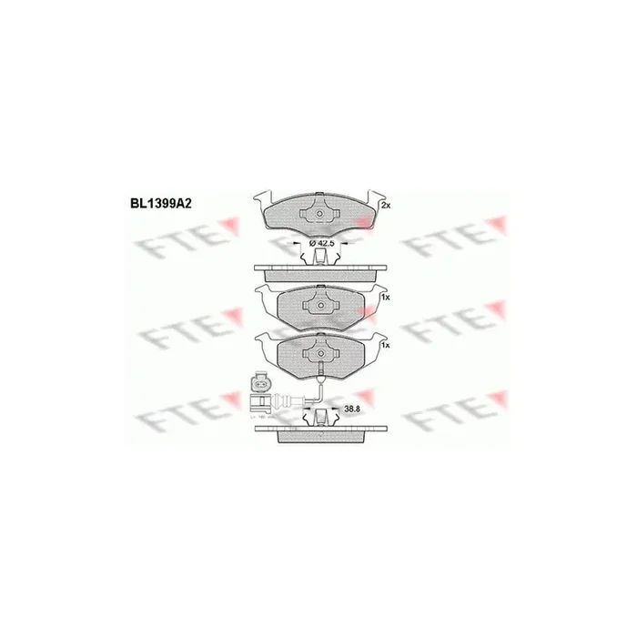 FTE 9010172 Brake Pad Set