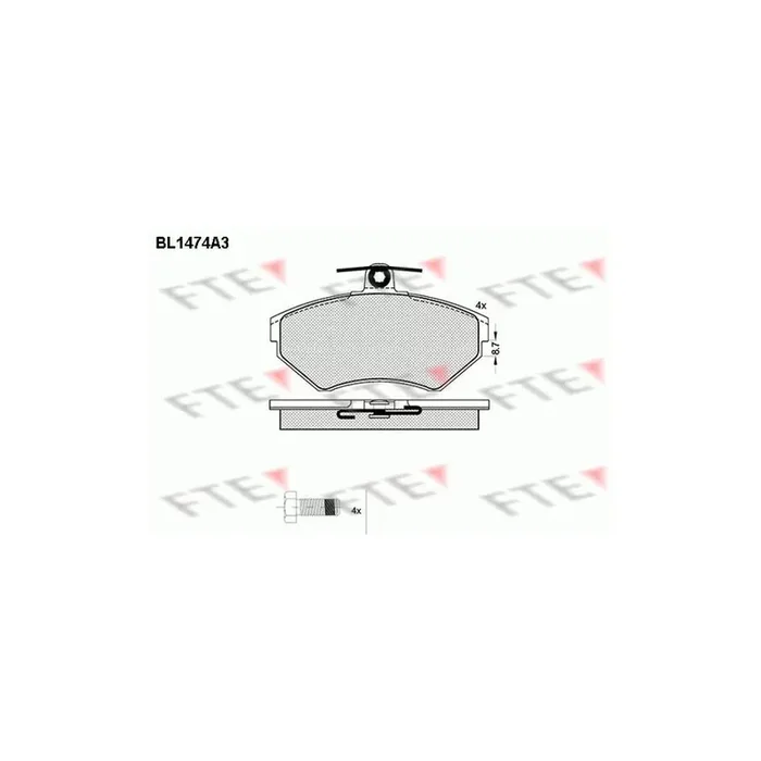 FTE 9010200 Brake Pad Set