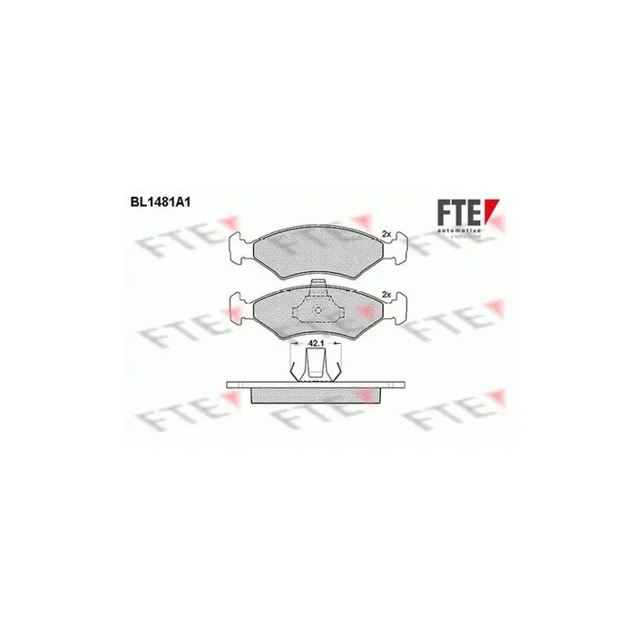FTE 9010210 Brake Pad Set