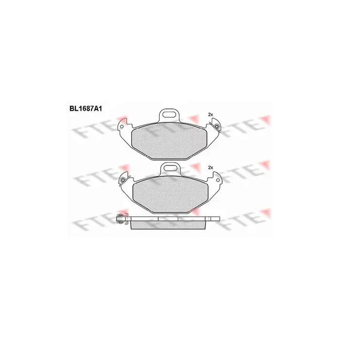 FTE 9010299 Brake Pad Set for Renault Laguna