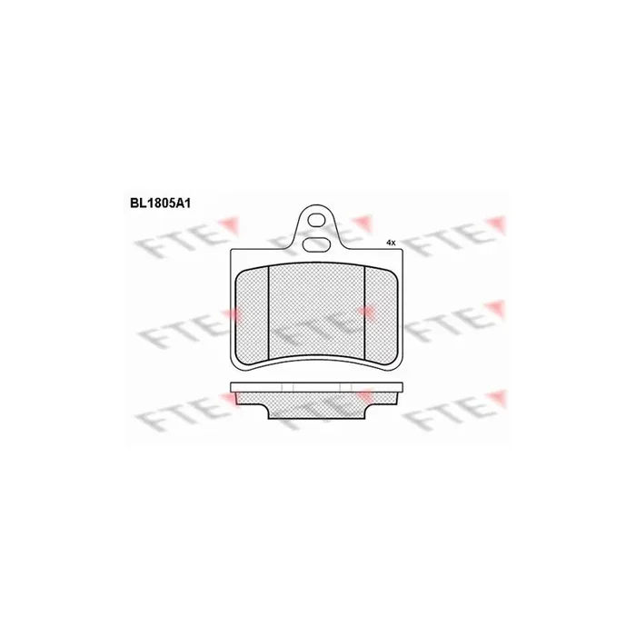 FTE 9010381 Brake Pad Set for Citroã N C5