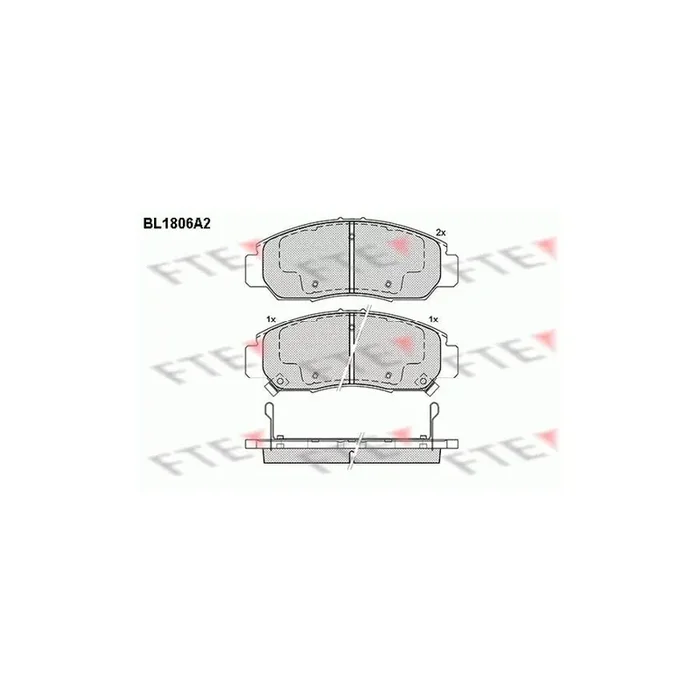 FTE 9010382 Brake Pad Set
