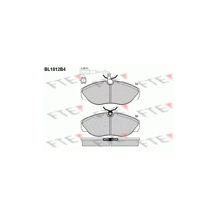 FTE 9010389 Brake Pad Set