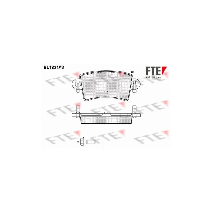 FTE 9010398 Brake Pad Set