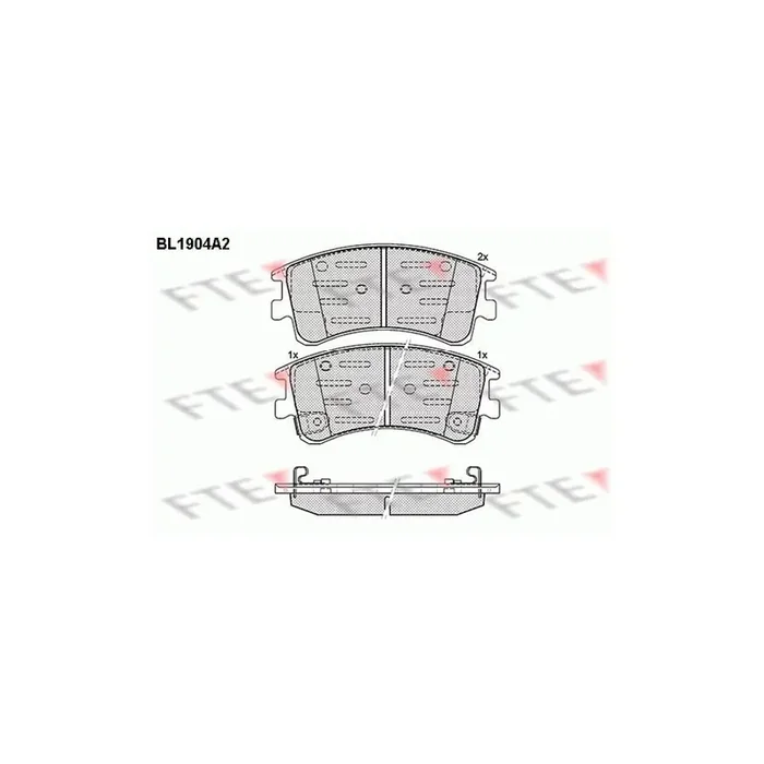 FTE 9010493 Brake Pad Set for Mazda 6