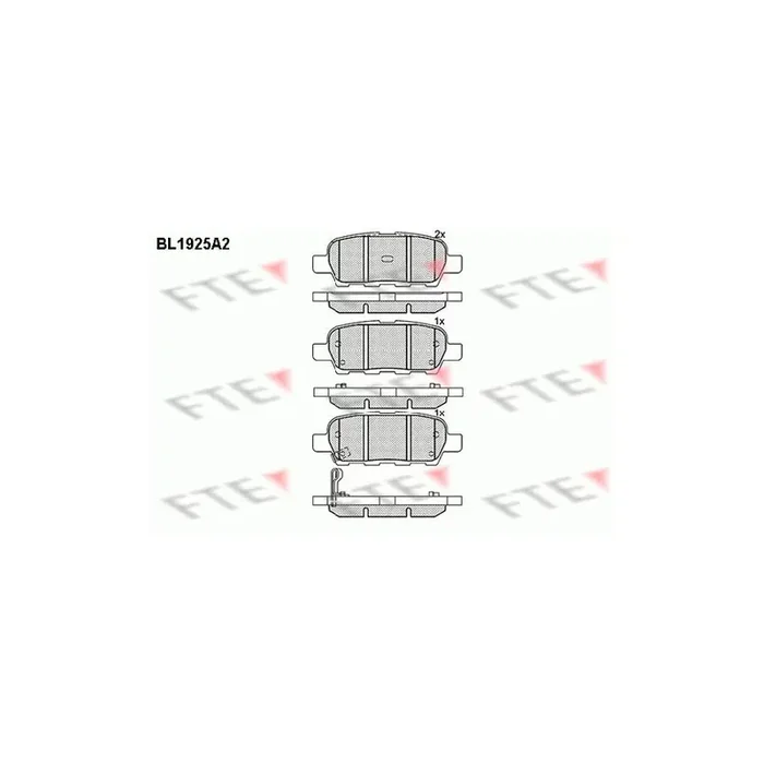 FTE 9010511 Brake Pad Set