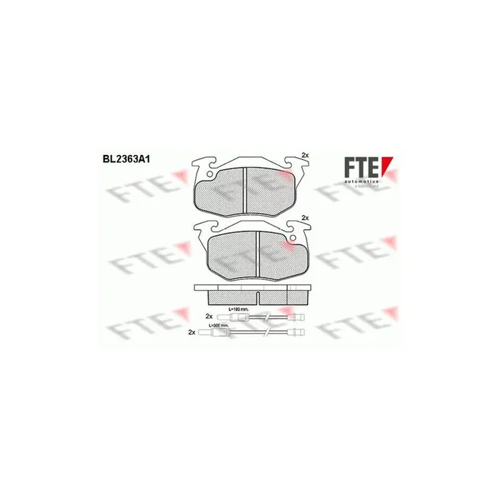 FTE 9010711 Brake Pad Set