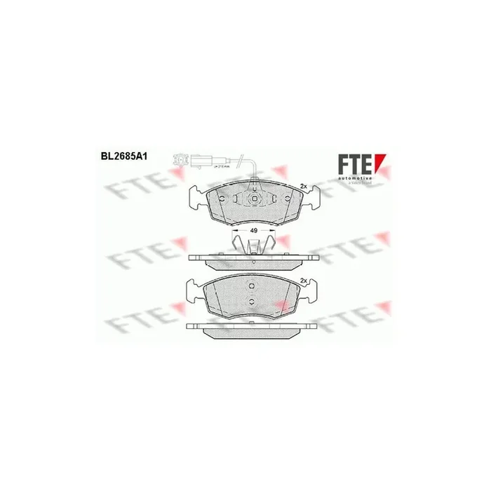 FTE 9010915 Brake Pad Set