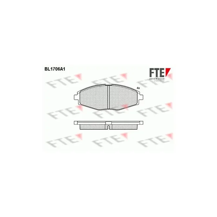 FTE Bl1706A1 Brake Pad Set