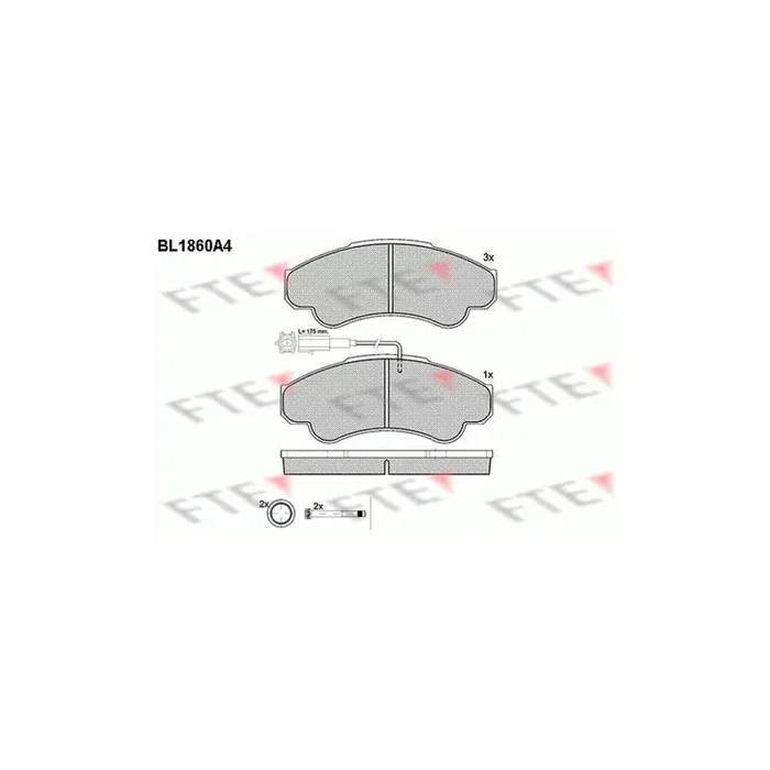 FTE Bl1860A4 Brake Pad Set