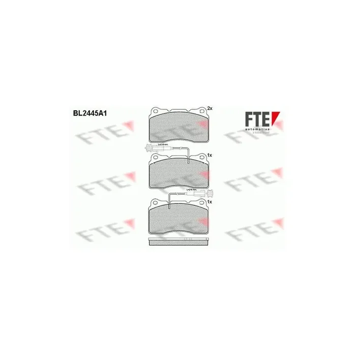 FTE Bl2445A1 Brake Pad Set