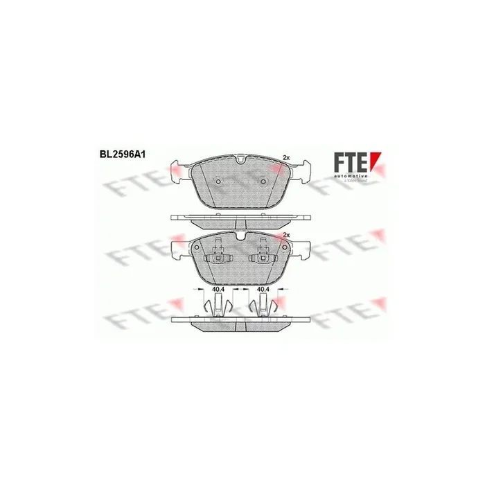 FTE Bl2596A1 Brake Pad Set