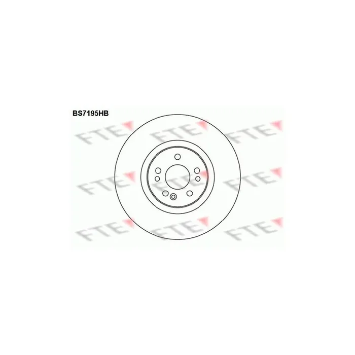 FTE Bs7195Hb Brake Disc Suitable for Mercedes-Benz ML-Class (W163)