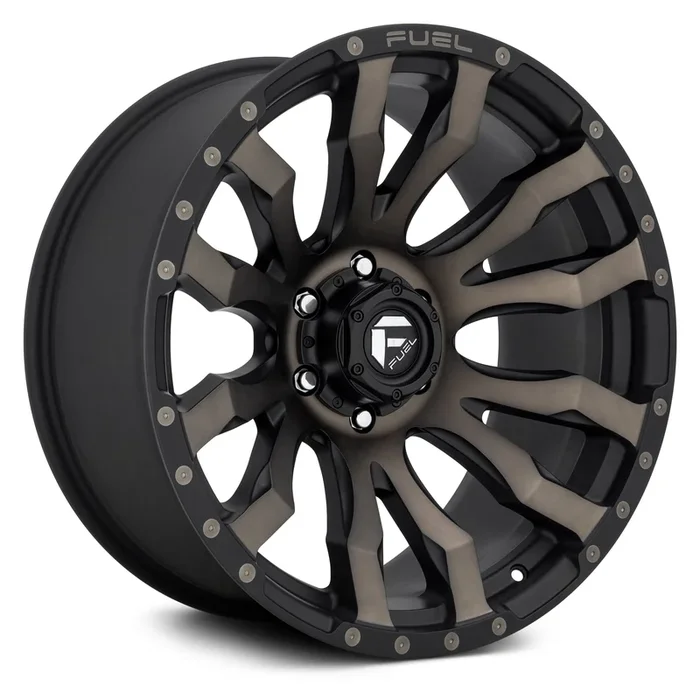 Fuel Blitz 17×9 1PC Wheel Gloss Black w/ Milled Accents / Gloss Black / Matte Black