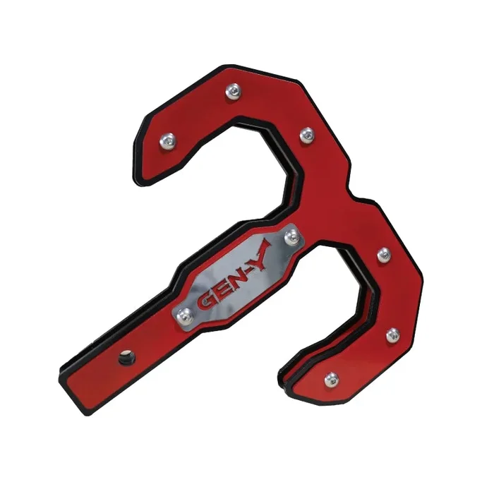 Gen-Y Hulk 2.5 21K Tow Hook 2.5in Shank – Black/Red