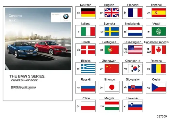 Genuine BMW 01402605521 E92 E93 Owner‘s Manual For E92, E93 W/O Idrive EN US, MJ 2011 (Inc. 335is, 328xi & 328i)