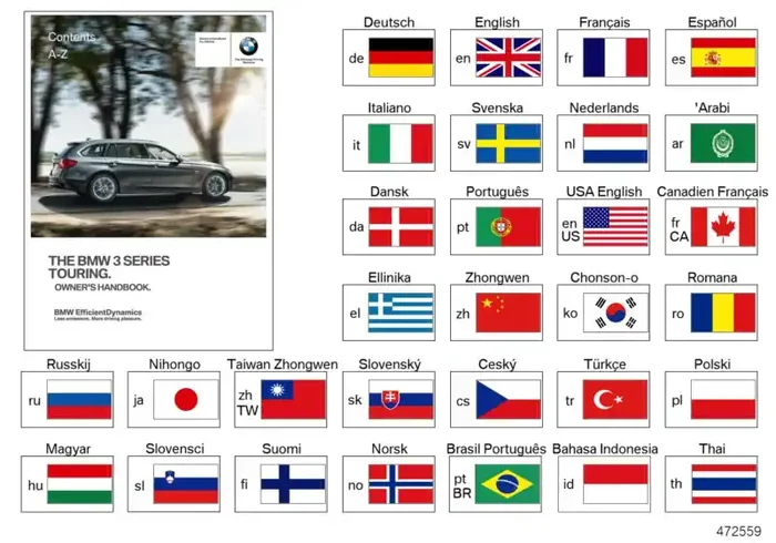 Genuine BMW 01402924493 Insertion Sheet F31, ENUS (Inc. 328dX, 328iX & 328i)