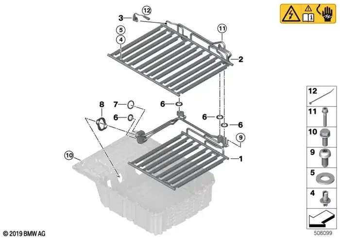 Genuine BMW 07129908570 F15 G30 Isa Screw V-M6GFX16 (Inc. X5 40eX, X3 30eX & Cooper SE ALL4)