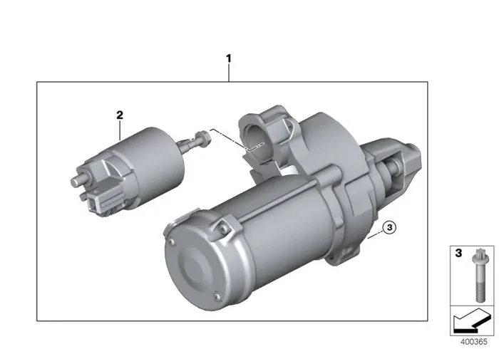 Genuine BMW 12417612815 Starter (Inc. X6 50iX, 650iX 4.0 & X5 50iX 4.0)