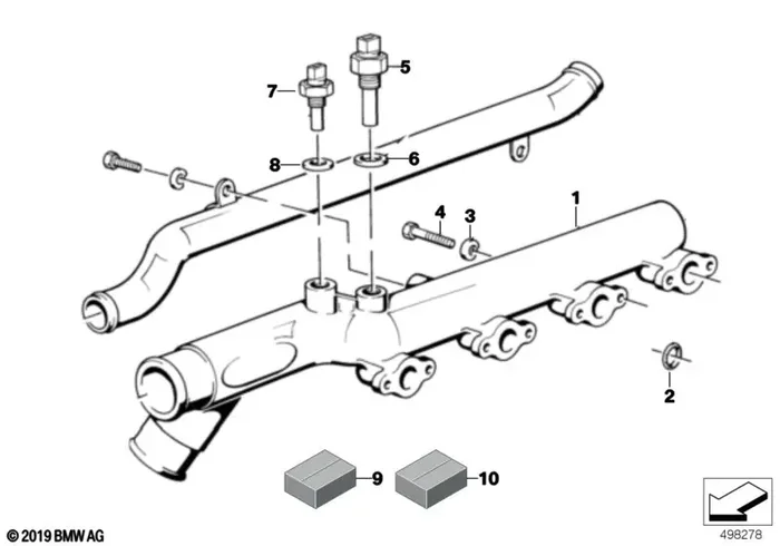 Genuine BMW 12511415245 E36 Temperature Sensor PI-SYSTEM (Inc. 318iS & 320i)