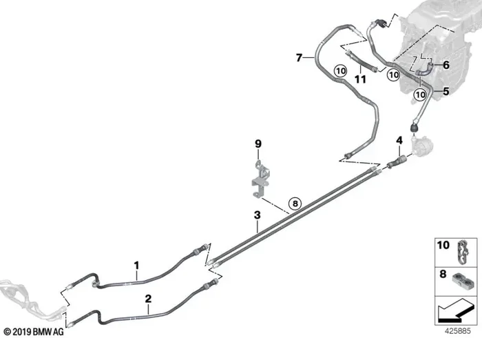 Genuine BMW 17128656445 Coolant Hose (Inc. i3s 120Ah, i3 94Ah & i3s 94Ah)
