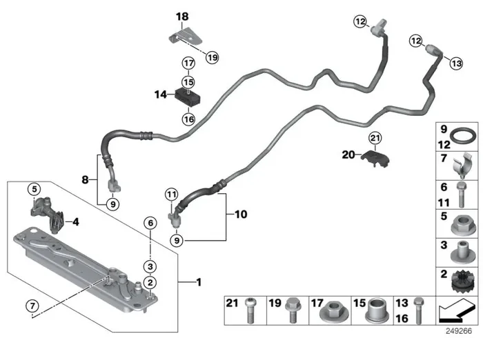 Genuine BMW 17227576390 E71 F15 E70 Sheet Metal Screw 6,3X35-F-Z2-ZNS (Inc. Hybrid X6 & X5)