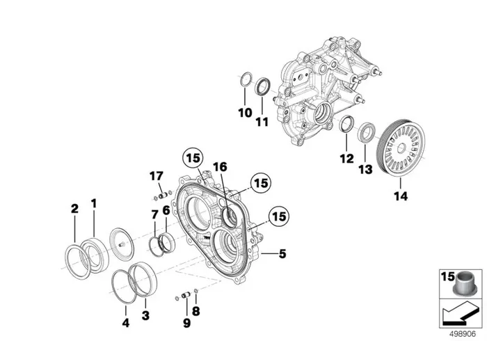 Genuine BMW 23008419413 Pulley ALTERNATOR DRIV (Inc. M6 GT3)