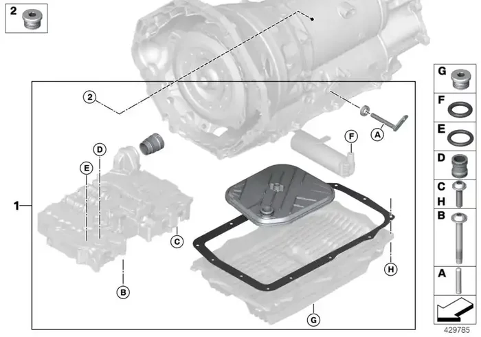 Genuine BMW 24007855289 F92 Repair Kit Selector Rod (Inc. X6 M, M5 & M8)