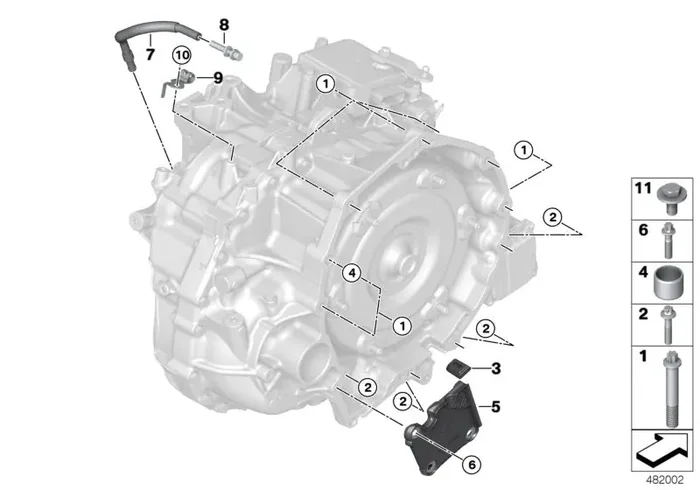 Genuine BMW 24148604292 F46 I12 Cover For Starter (Inc. Cooper SE ALL4, i8 & 218i)