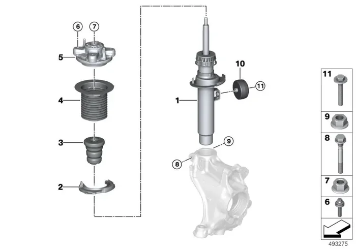 Genuine BMW 31336875403 G29 Piston Rod Protection Top (Inc. Z4 M40i, Z4 30i & Z4 20i)